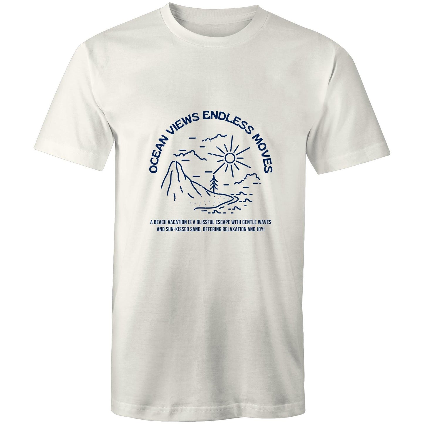 Mens T-Shirt Ocean Views Endless Moves 