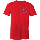 Northern Beaches Manly Australia small front grey font logo on AS Colour Cotton T-Shirt Ogo Merch