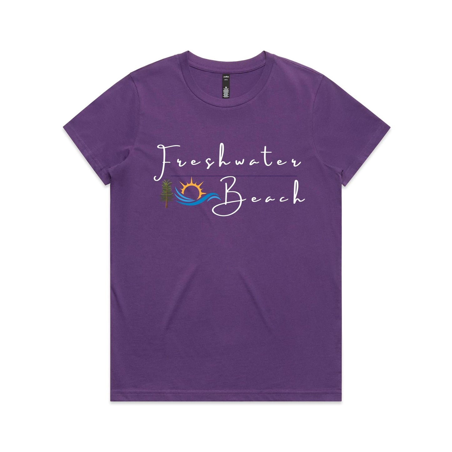Lost Manly custom logo Freshwater Beach edition AS Colour Women's Maple Tee - Lost Manly Shop