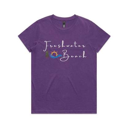 Lost Manly custom logo Freshwater Beach edition AS Colour Women's Maple Tee - Lost Manly Shop