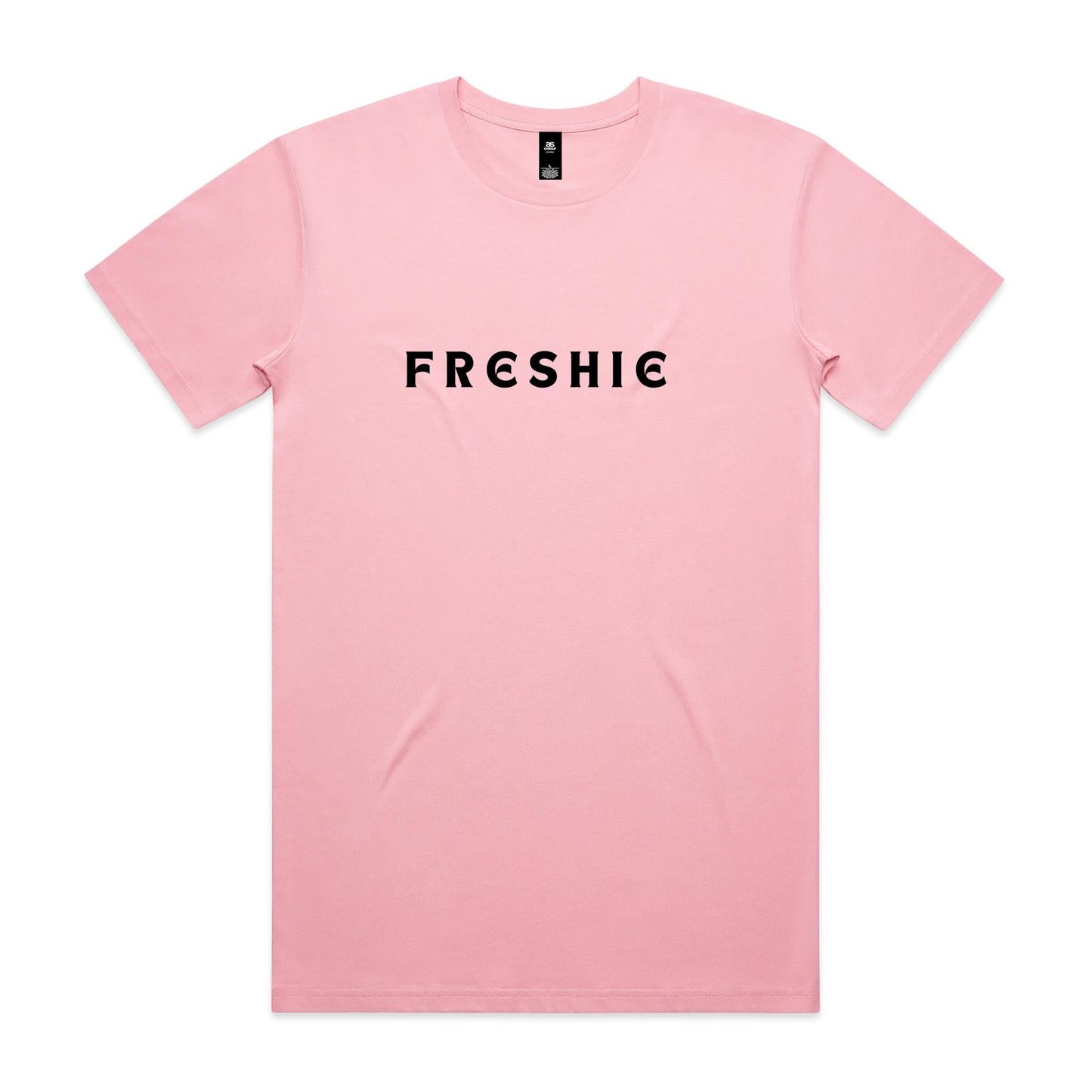 AS Colour Staple Tee Freshie custom logo black font 