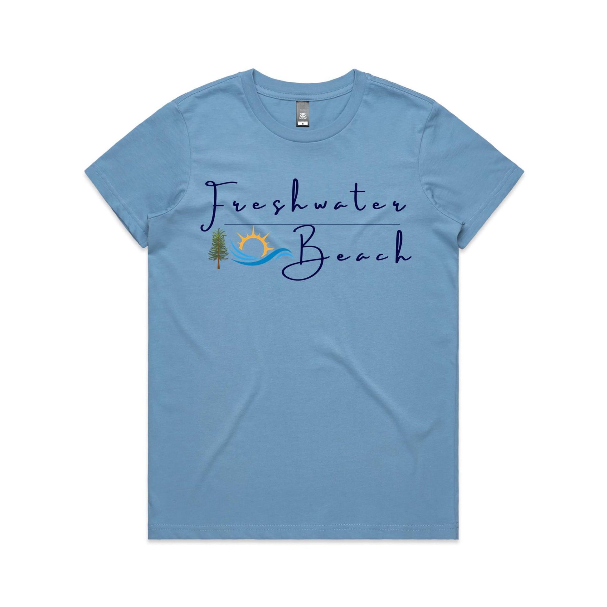 Lost Manly Custom Freshwater Beach Logo Limited Edition AS Colour Women's Maple Tee - Lost Manly Shop