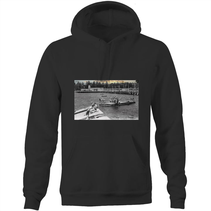Northern Beaches Vintage Graphic Pocket Hoodie Sweatshirt 