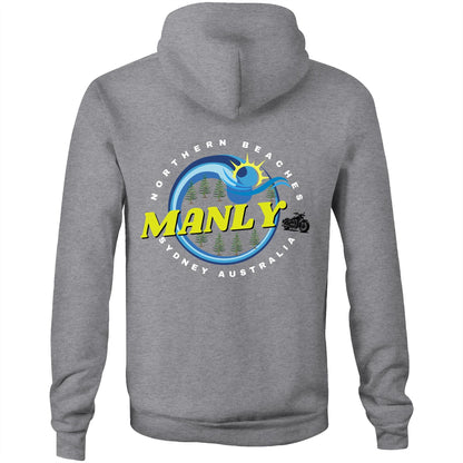 Lost Manly custom logo The Manly Barry AS Colour - Stencil Hood - Lost Manly Shop