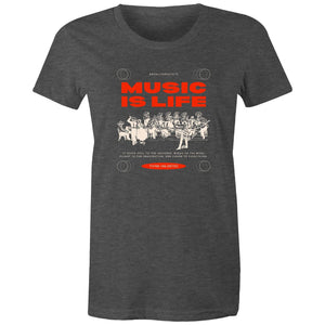 Women's Maple Tee Music is my Life 
