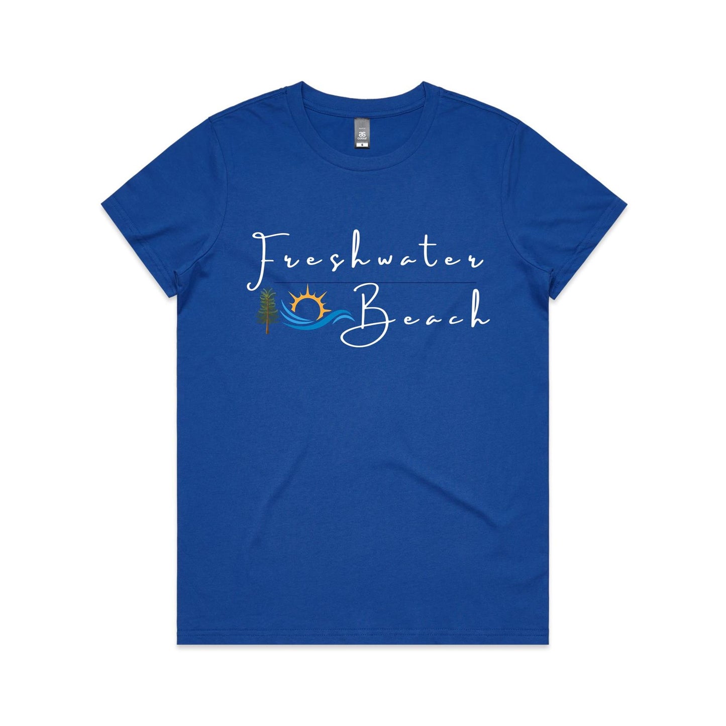 Lost Manly custom logo Freshwater Beach edition AS Colour Women's Maple Tee - Lost Manly Shop
