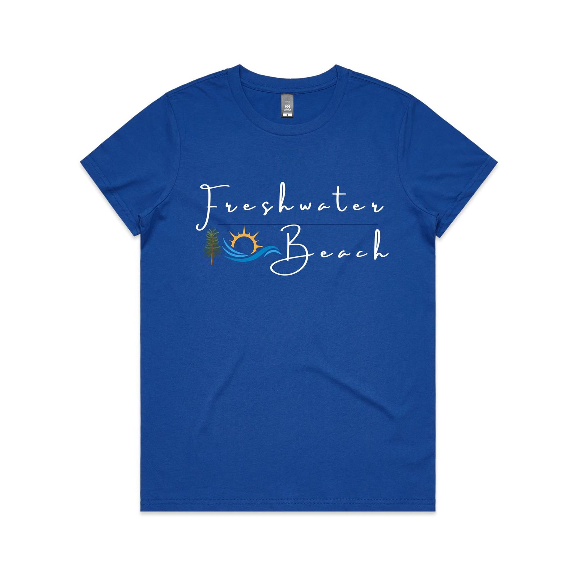 Lost Manly custom logo Freshwater Beach edition AS Colour Women's Maple Tee - Lost Manly Shop