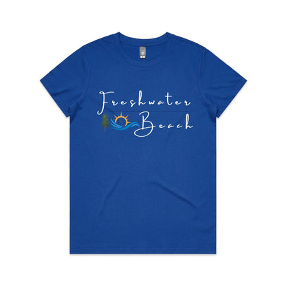 Lost Manly custom logo Freshwater Beach edition AS Colour Women's Maple Tee - Lost Manly Shop
