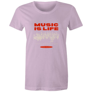 Women's Maple Tee Music is my Life 