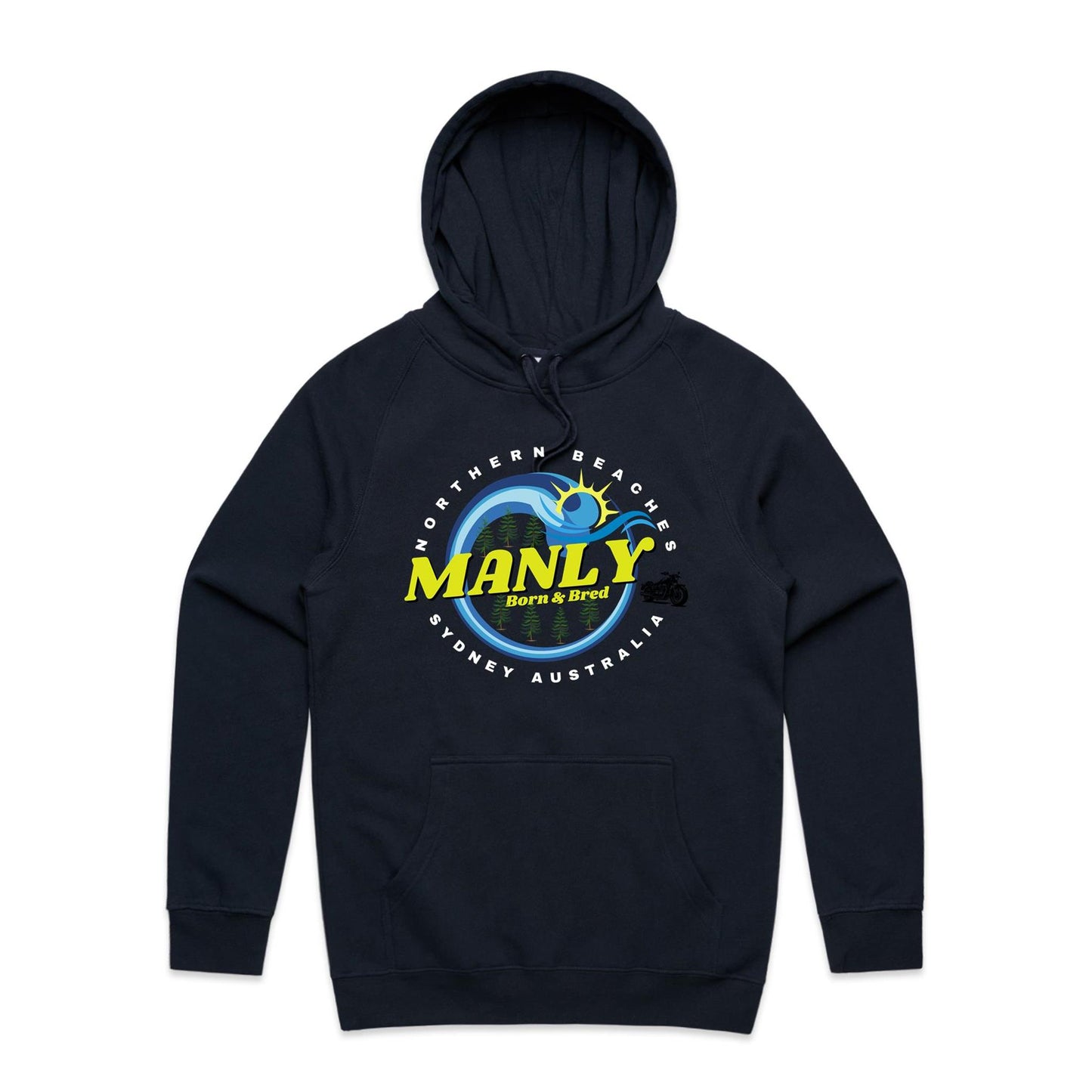 Lost Manly custom logo The Manly Barry Born & Bred edition AS Colour - Supply Hood - Lost Manly Shop