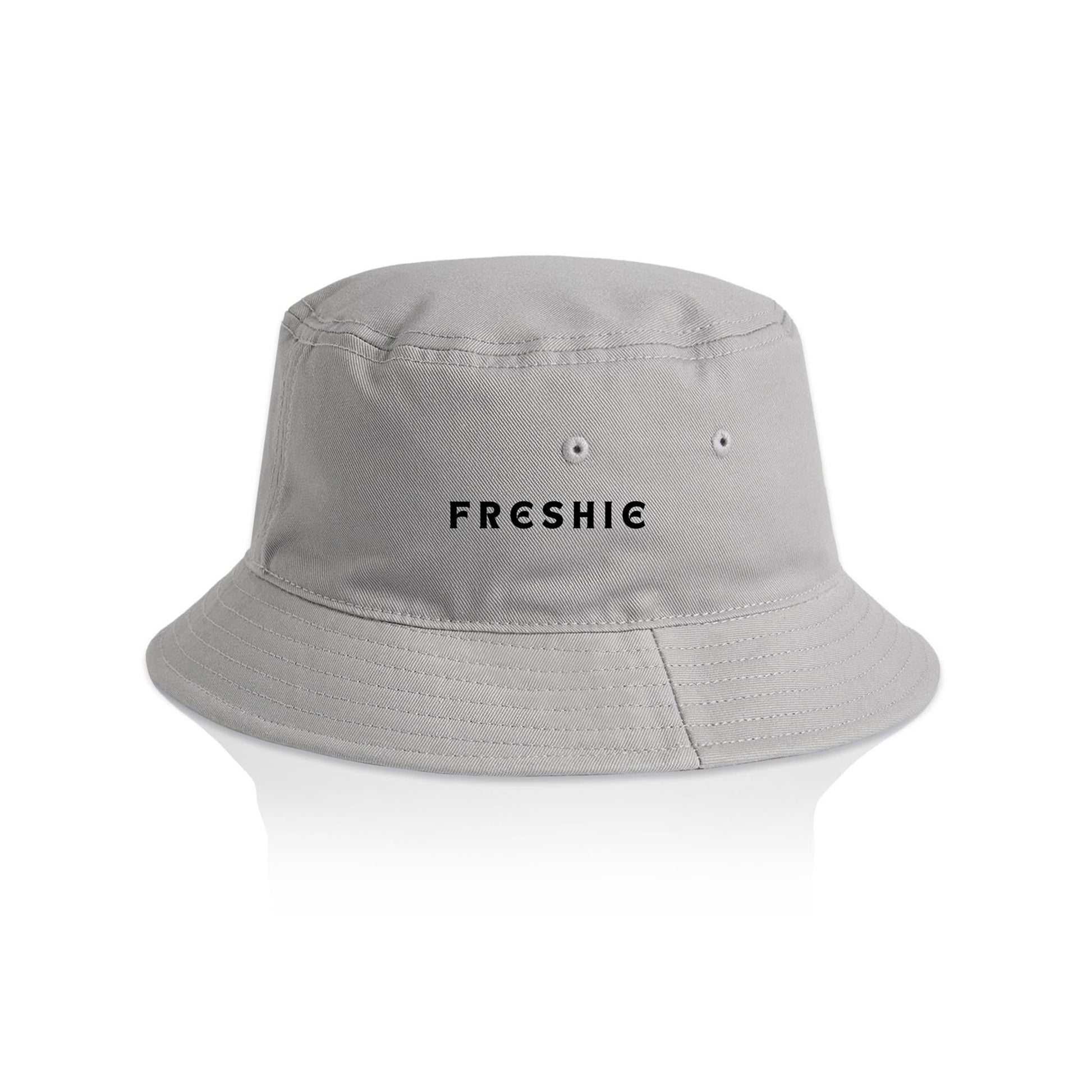 AS Colour Bucket Hat Freshie custom logo black font 