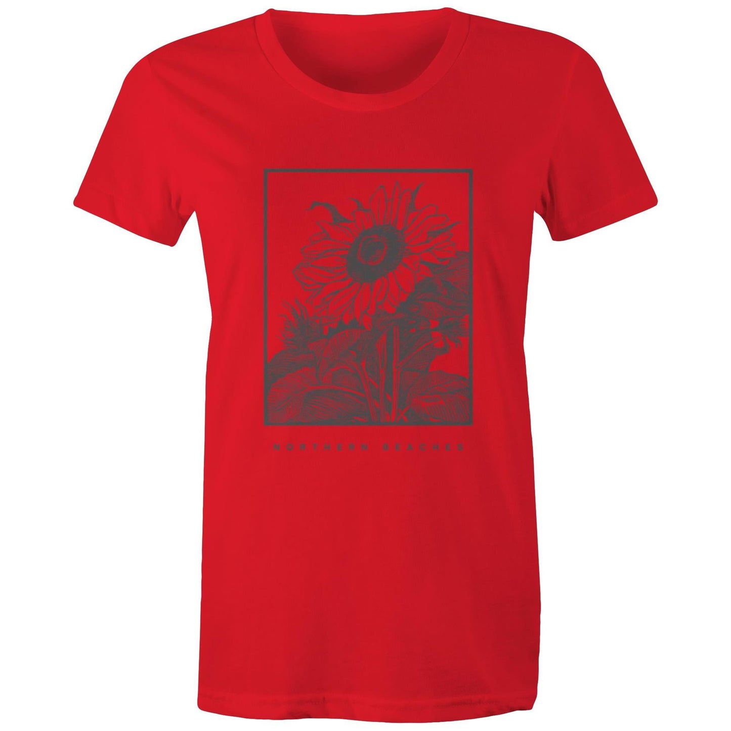 Women's Maple Tee Sunflower Northern Beaches Print 