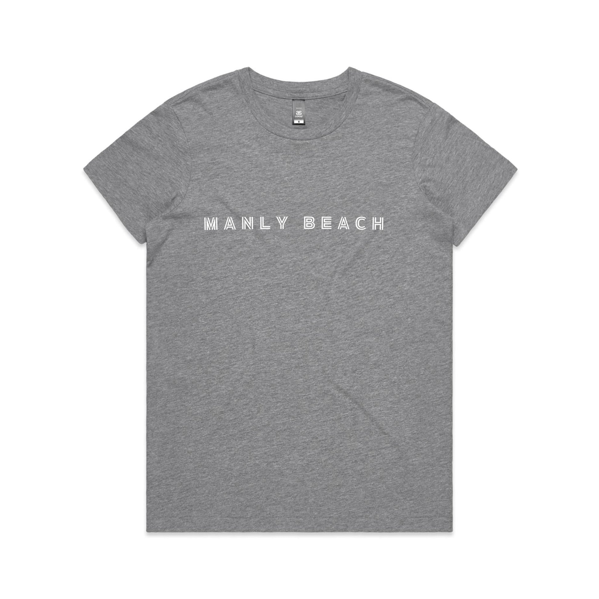 Manly Beach custom logo print on AS Colour Women's Maple Tee 