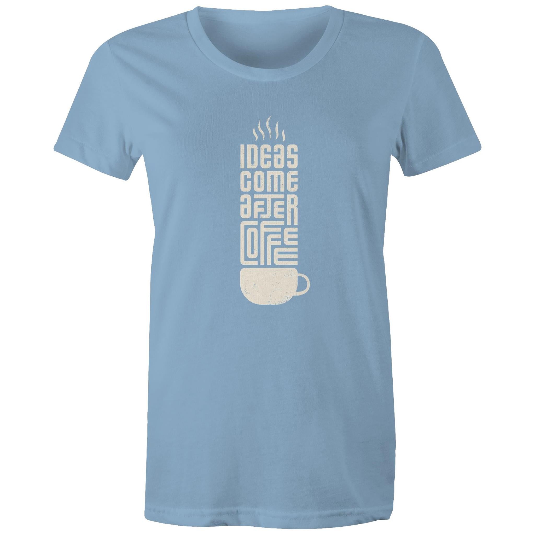 Women's Maple Tee Coffee Print 