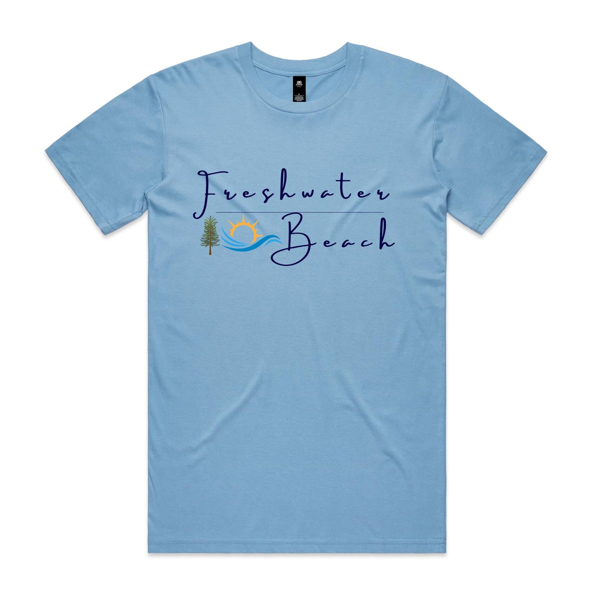 Freshwater Beach custom logo collection Comfy Cotton Tee - Lost Manly Shop