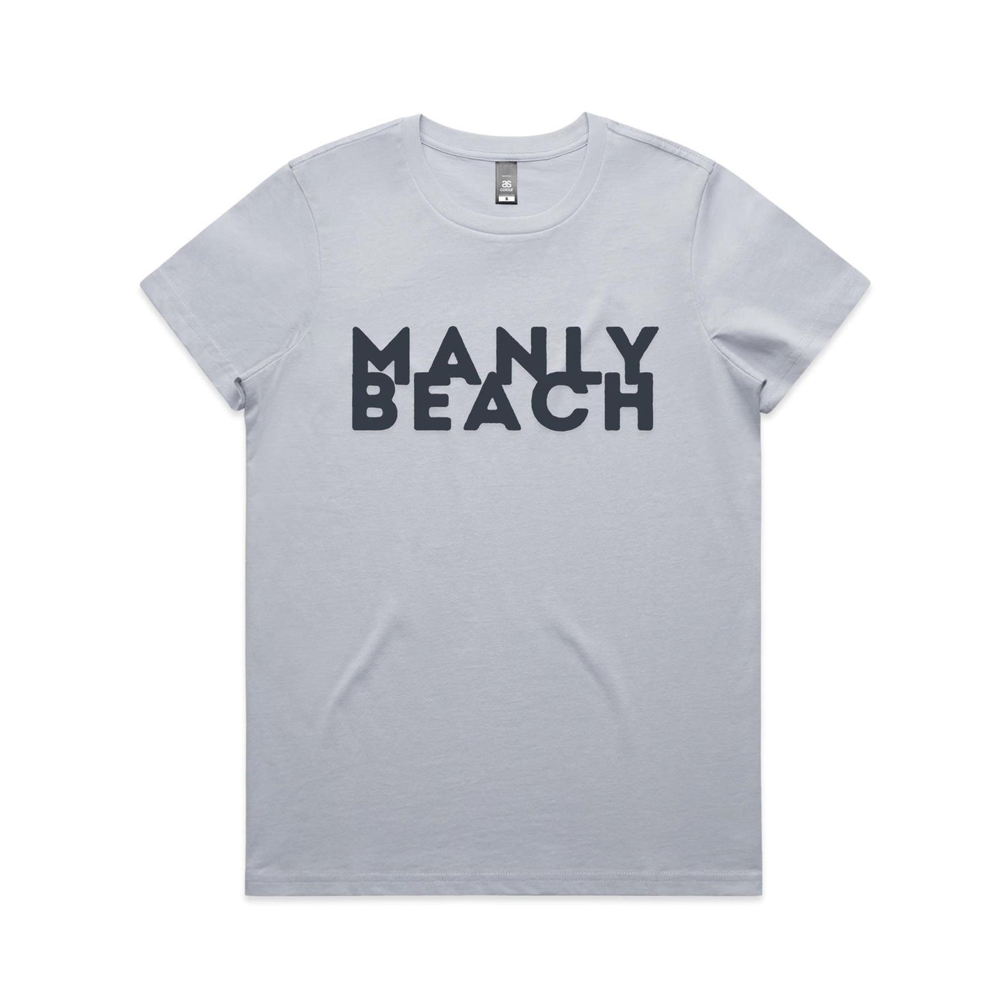 Lost Manly custom logo Manly Beach edition AS Colour Women's Maple Tee - Lost Manly Shop