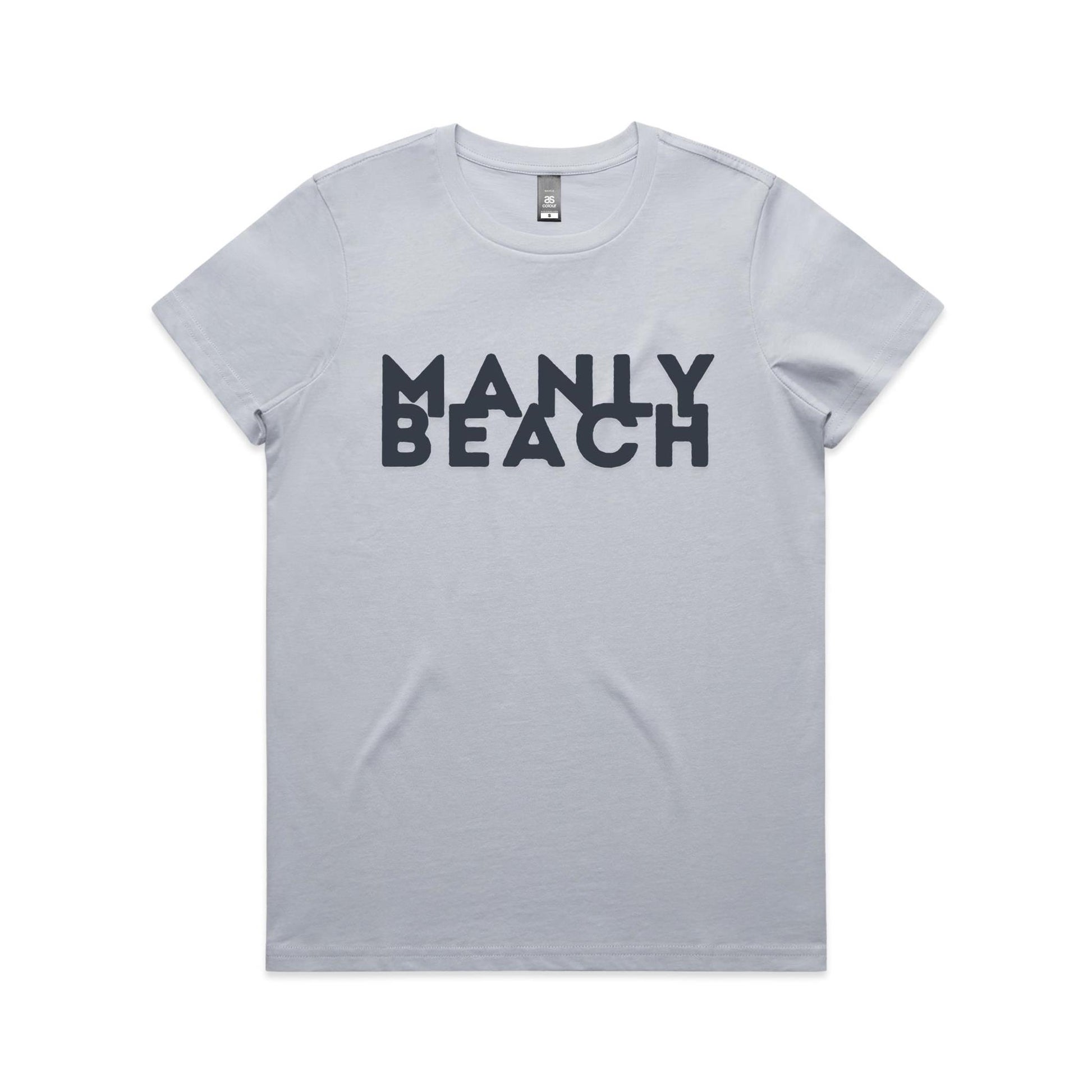 Lost Manly custom logo Manly Beach edition AS Colour Women's Maple Tee - Lost Manly Shop