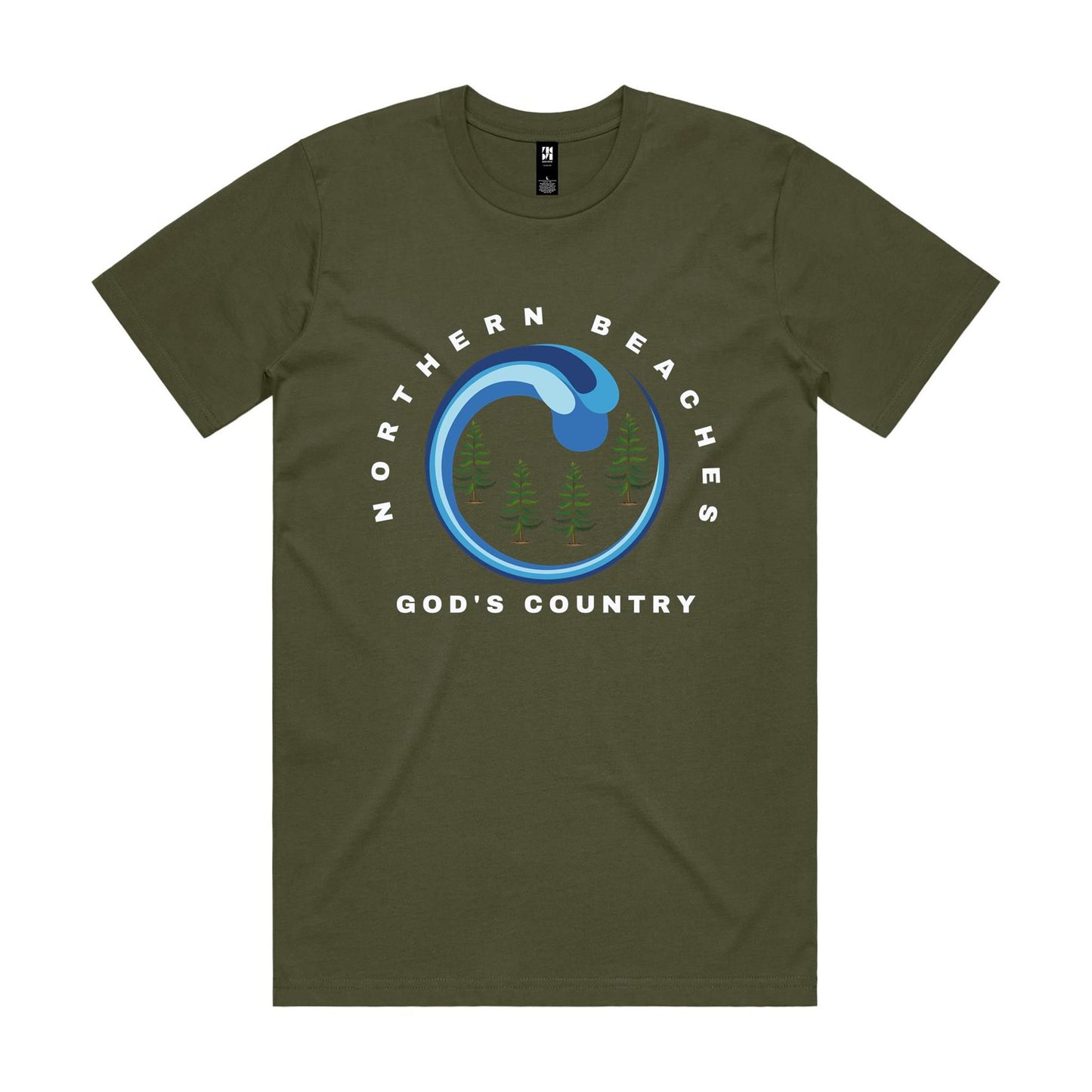 Lost Manly custom logo God's Country edition AS Colour - Classic Tee - Lost Manly Shop
