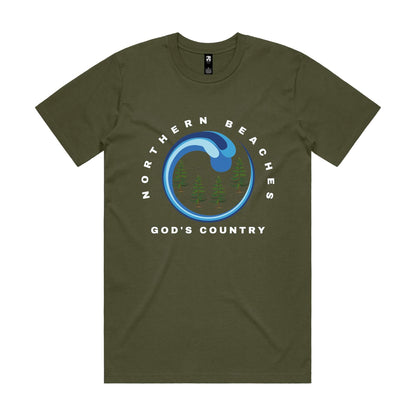 Lost Manly custom logo God's Country edition AS Colour - Classic Tee - Lost Manly Shop