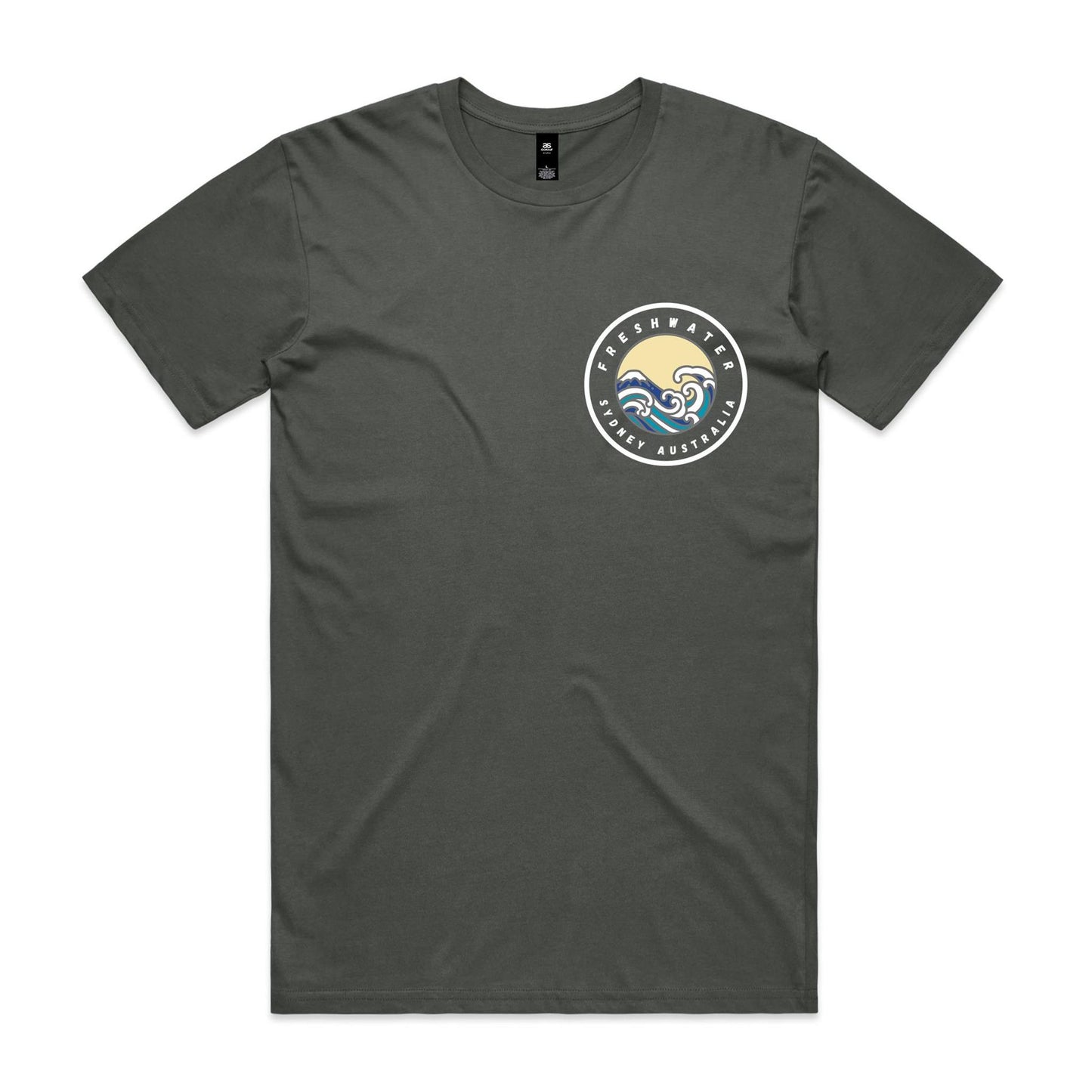 Freshwater Sydney Australia Double Logo Collection Comfy Cotton Tee - Lost Manly Shop
