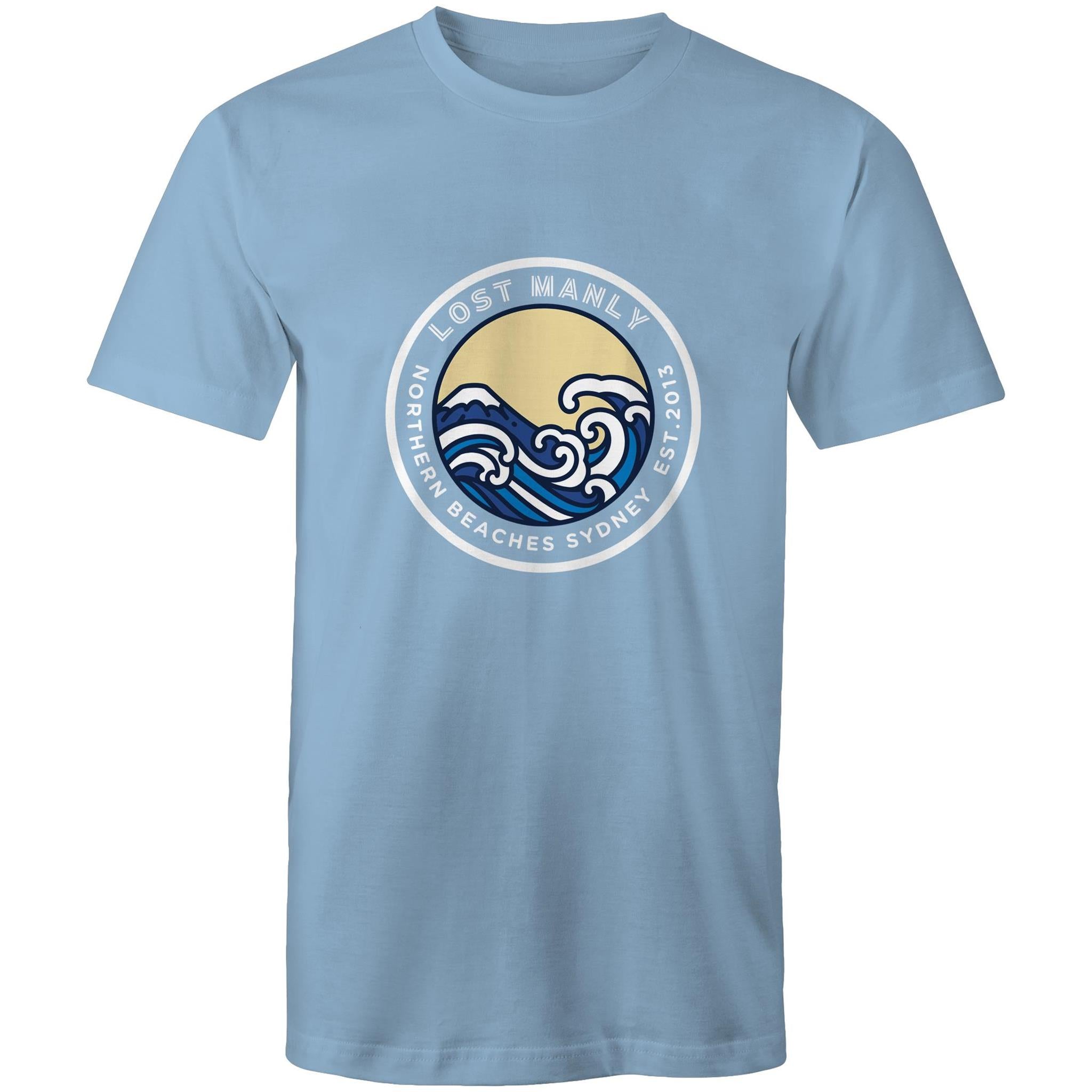 Lost Manly Northern Beaches Sydney Australia Printed Logo T-Shirt Ogo Merch