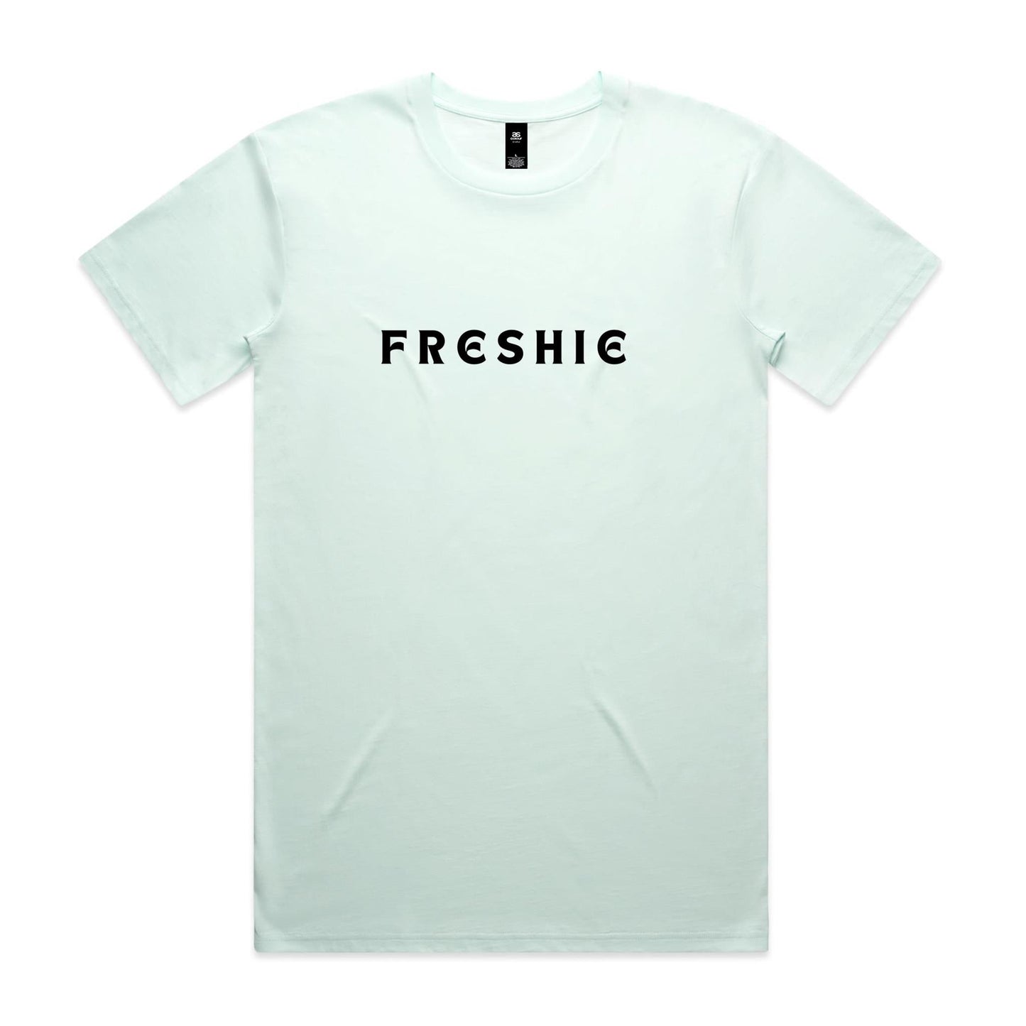 AS Colour Staple Tee Freshie custom logo black font 