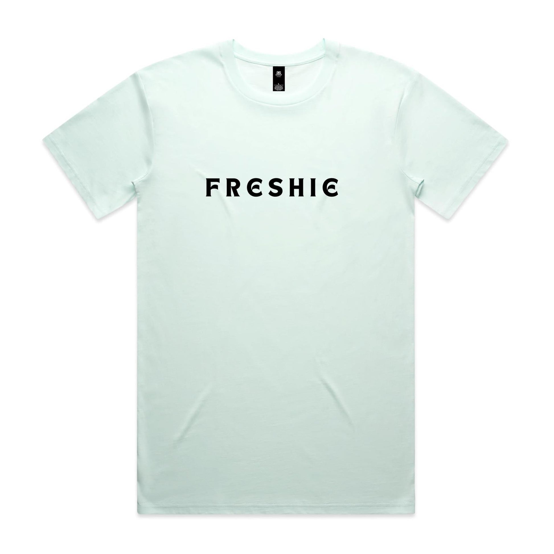 AS Colour Staple Tee Freshie custom logo black font 