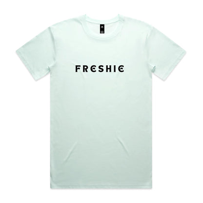 AS Colour Staple Tee Freshie custom logo black font 