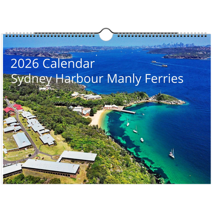 Manly Ferries on Sydney Harbour 2026 Wall Calendar 