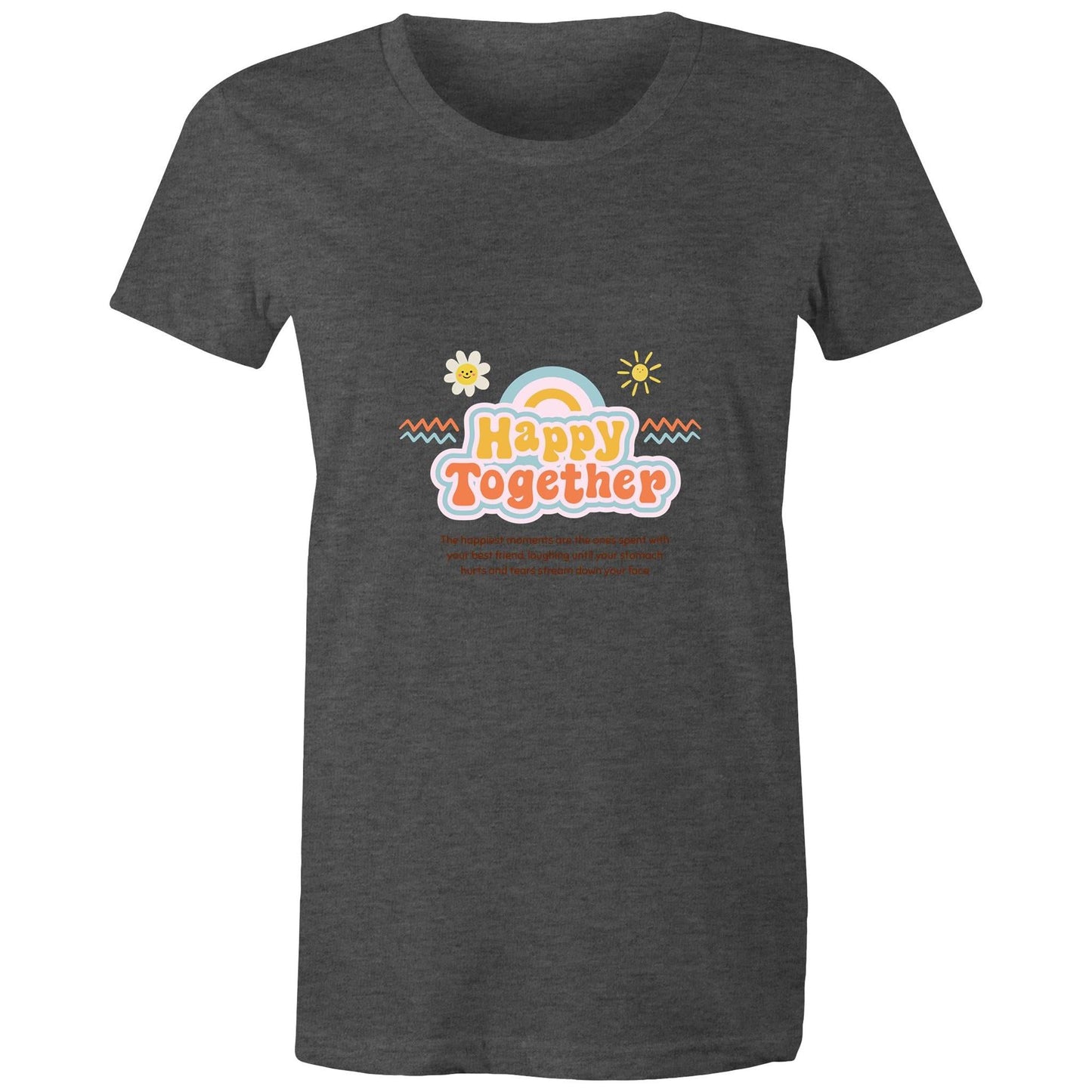 Maple Tee Happy Together Logo Print 