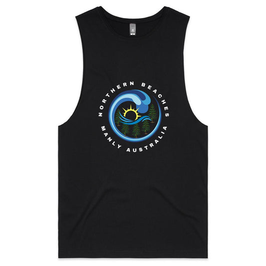 Lost Manly custom logo edition AS Colour Barnard - Mens Tank Top Tee - Lost Manly Shop