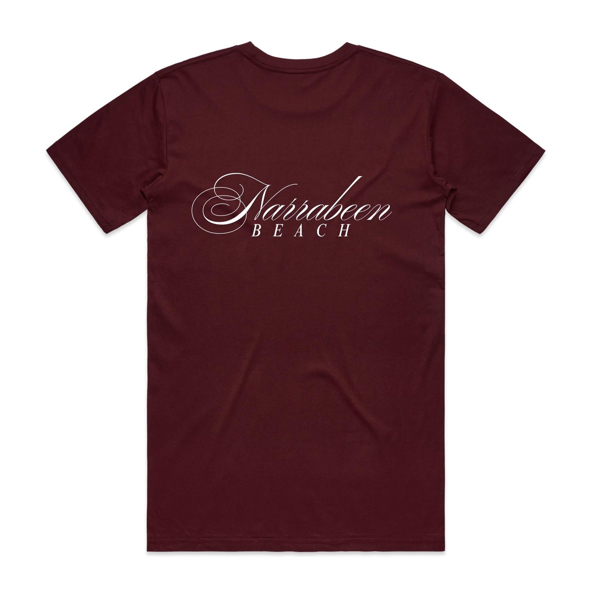 AS Colour Staple Tee Narrabeen Beach custom logo white font 