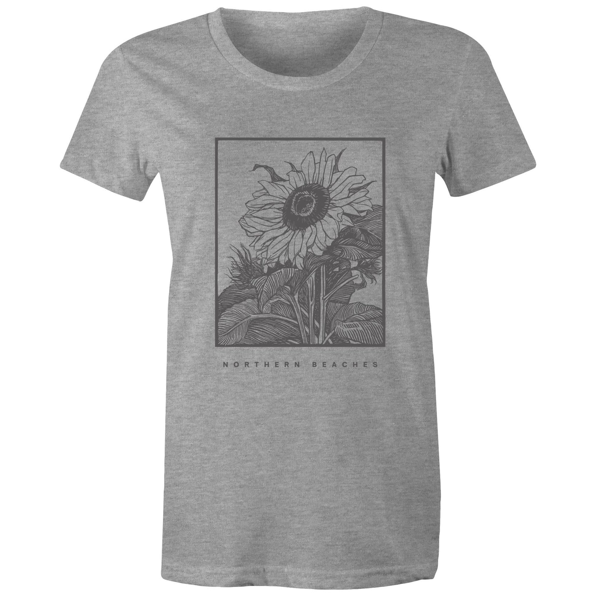Women's Maple Tee Sunflower Northern Beaches Print 