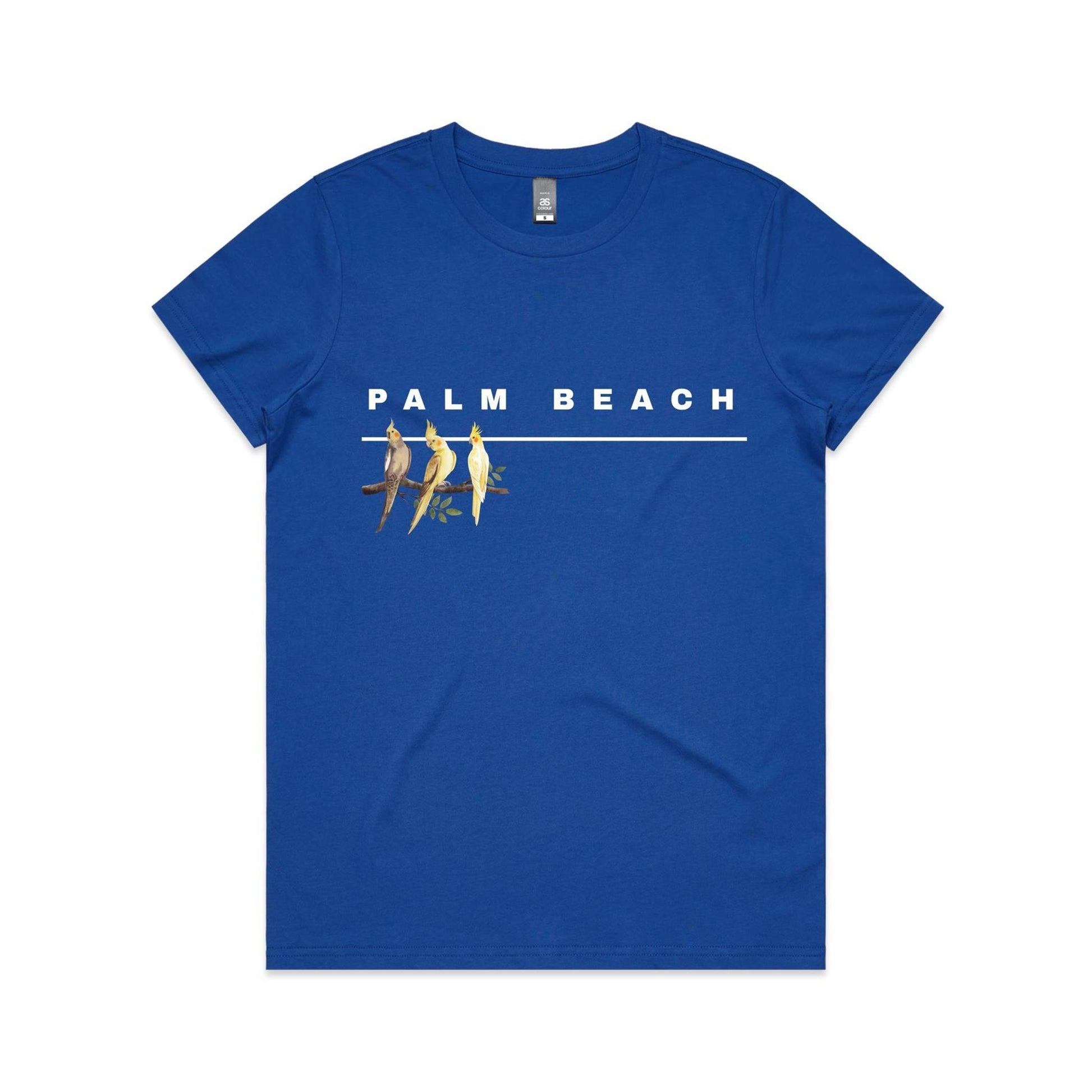 Lost Manly custom logo Palm Beach edition AS Colour Women's Maple Tee - Lost Manly Shop