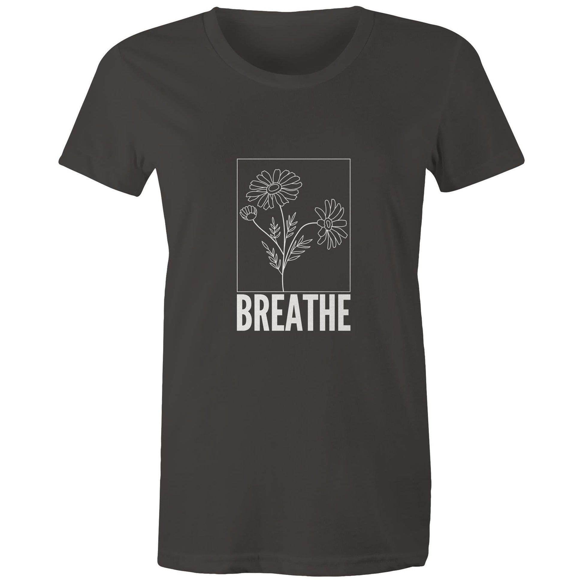 Maple Tee Breathe logo print 