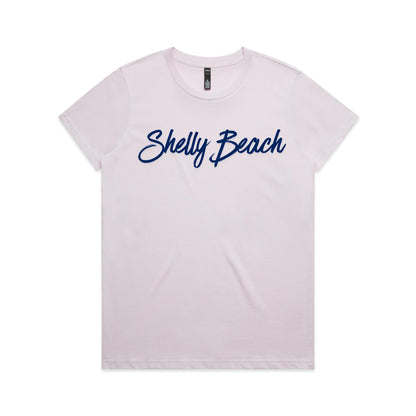 Lost Manly Custom Shelly Beach Logo Edition AS Colour Women's Maple Tee - Lost Manly Shop