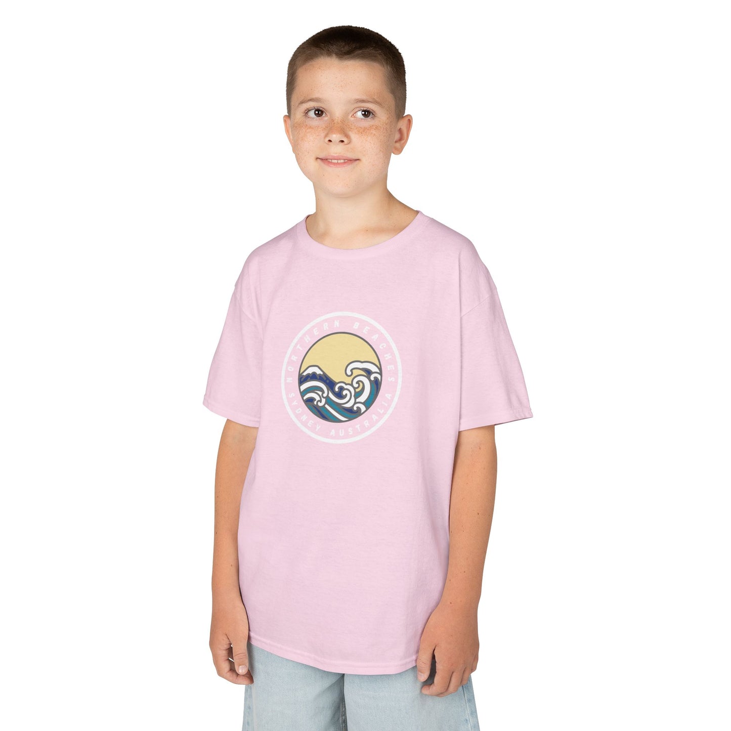 Ocean Wave Kids Cotton Tee – Northern Beaches logo