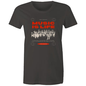 Women's Maple Tee Music is my Life 