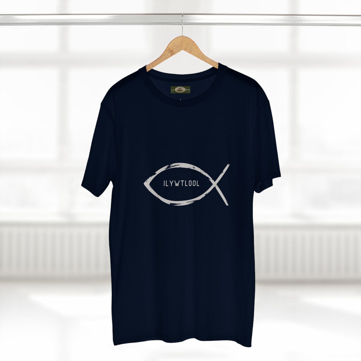 Christian Fish Acronym Adult Tee Printify