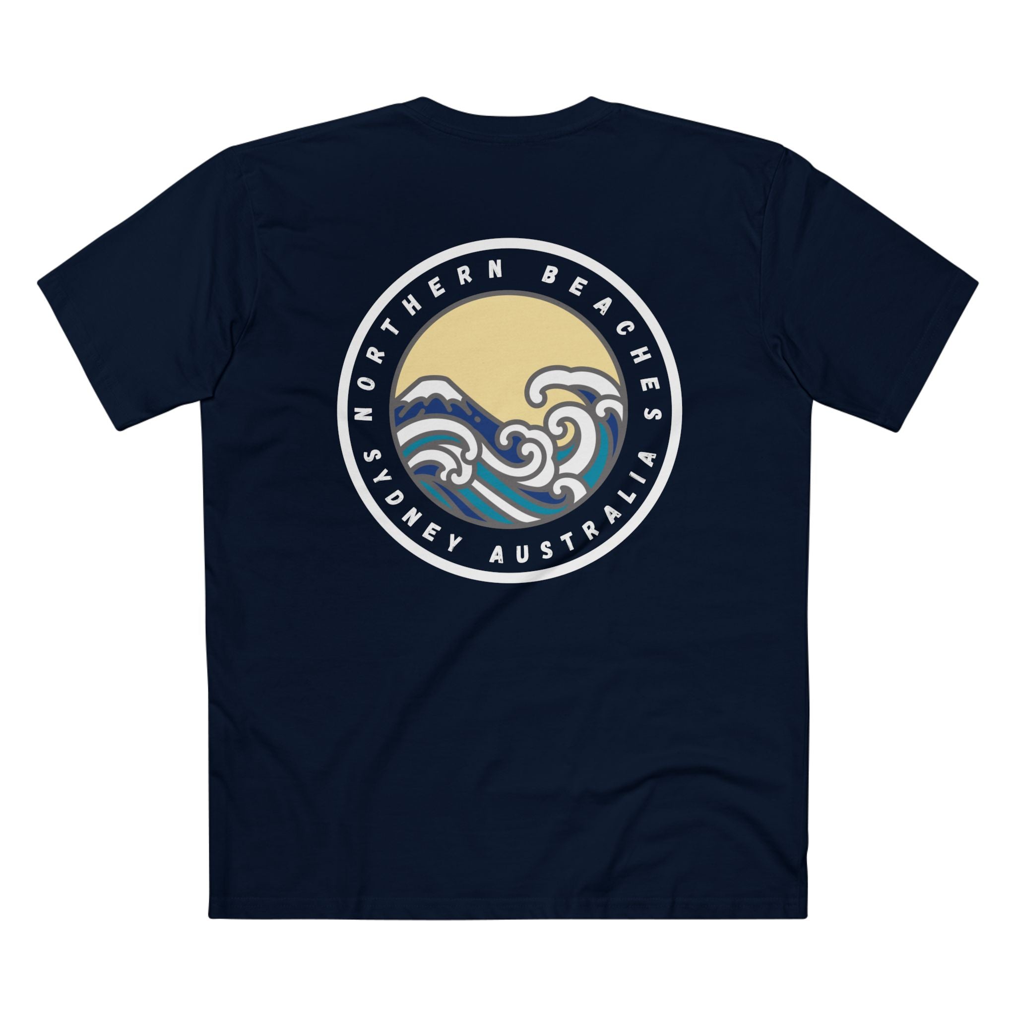 Northern Beaches front/back Logo Adult T-Shirt 