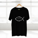 Christian Fish Acronym Adult Tee Printify