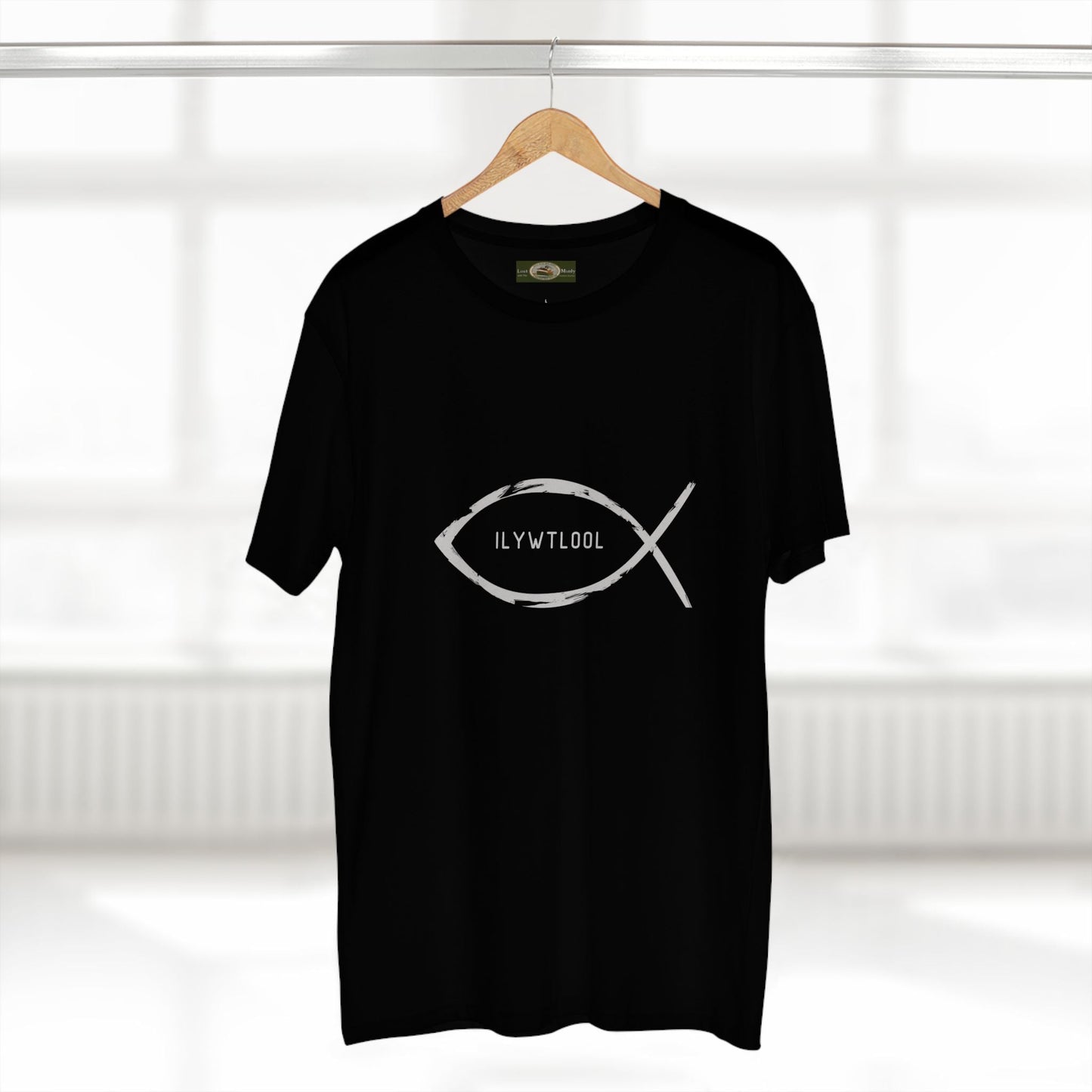 Christian Fish Acronym Adult Tee Printify