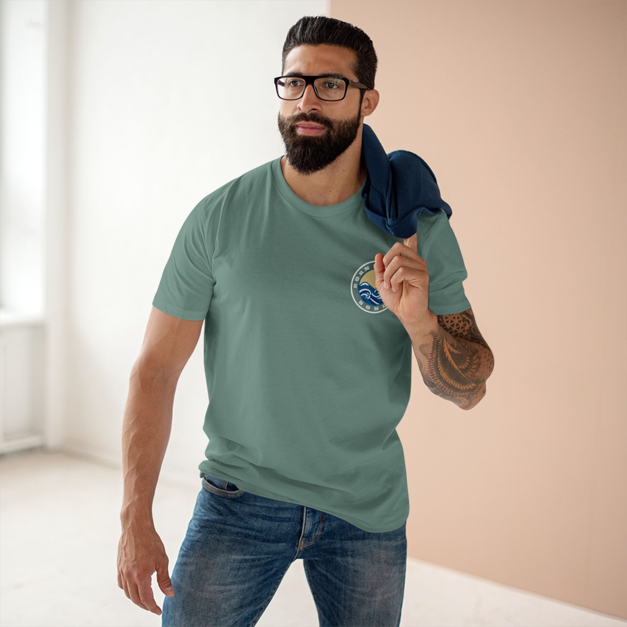 T-Shirt with free Canva custom logo printed front and back Bondi/Collaroy 