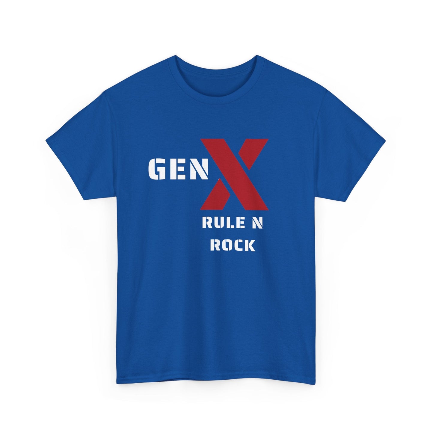 Gen X Rule N Rock Unisex Tee - Vintage Style Music T-Shirt, Casual Wear, Gift for Gen X, Music Lovers, Nostalgia Apparel 