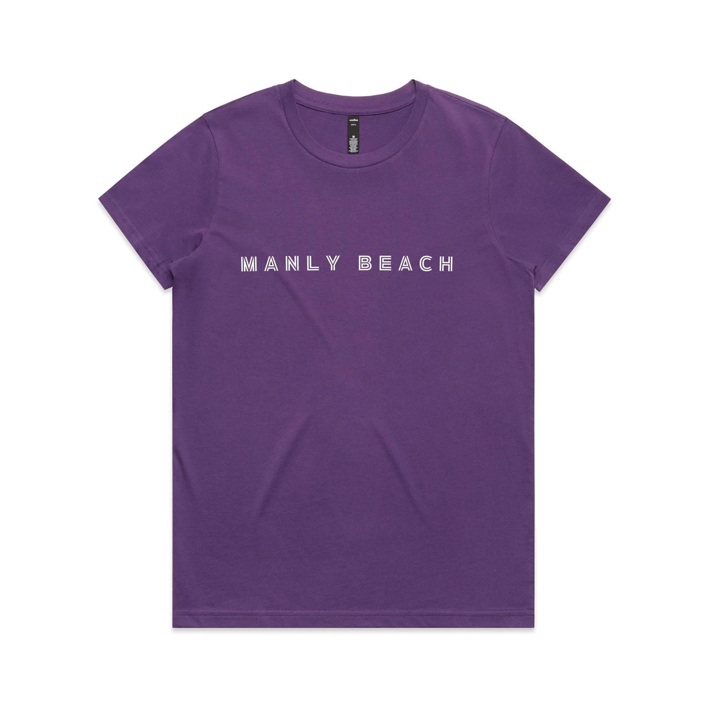 Manly Beach custom logo print on AS Colour Women's Maple Tee 