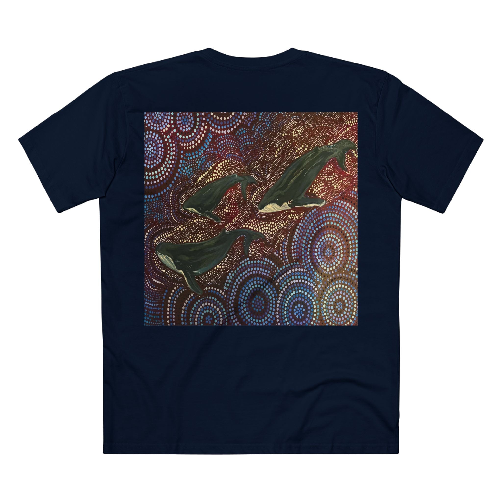 Northern Beaches Sydney Australia Whales at Long Reef Art Printed T-Shirt Printify