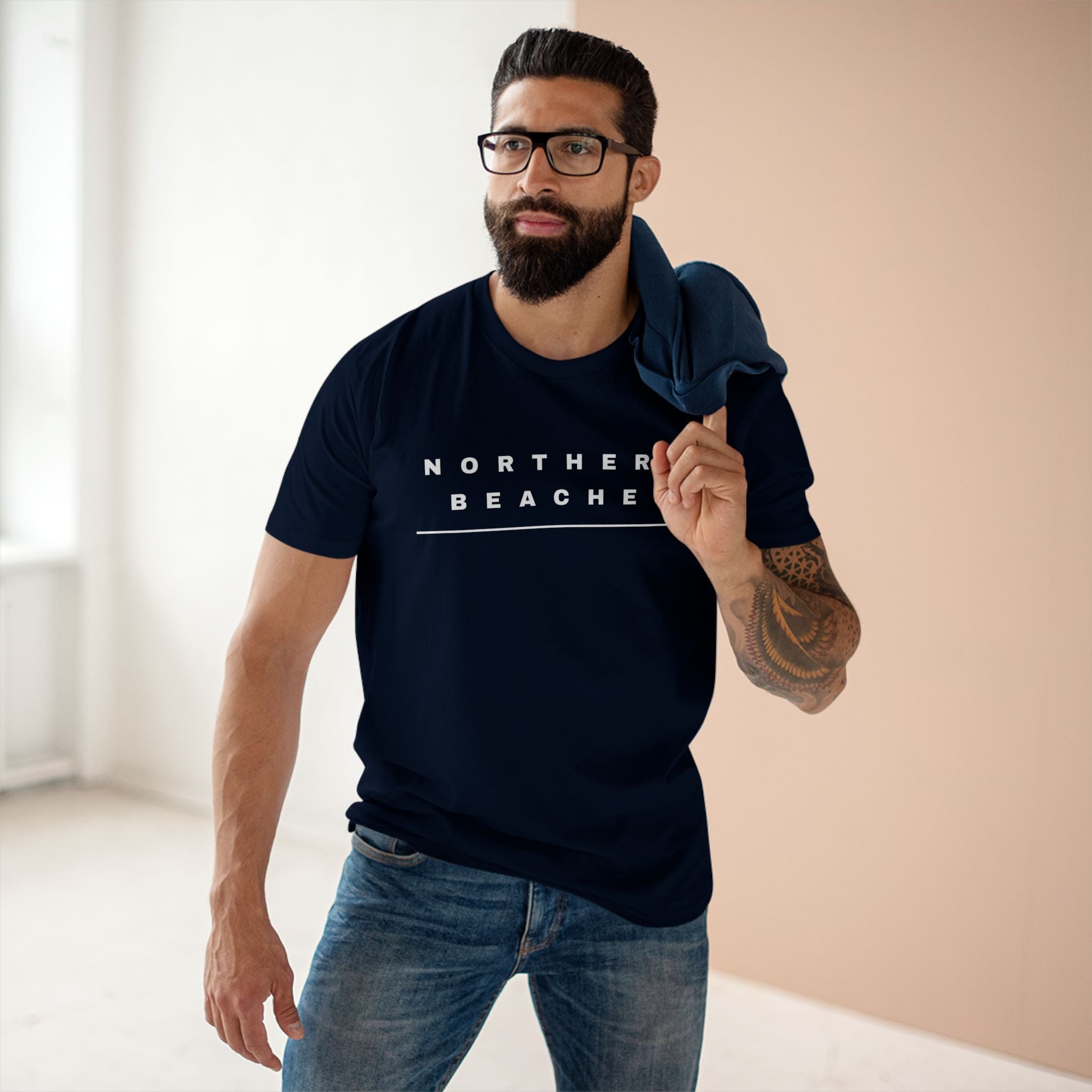 Northern Beaches front/back Logo Adult T-Shirt 