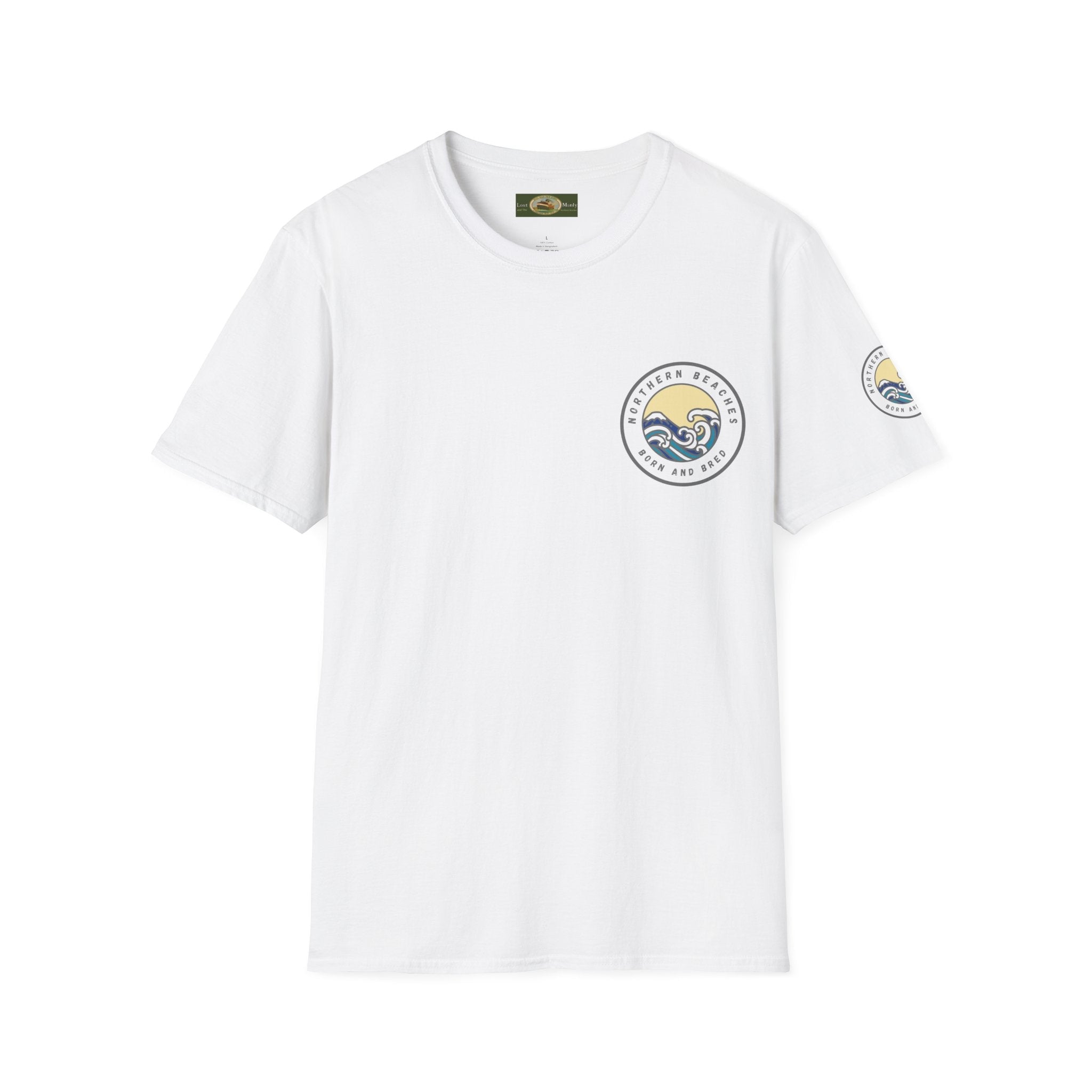 Northern Beaches Born and Bred Unisex T-Shirt Printify