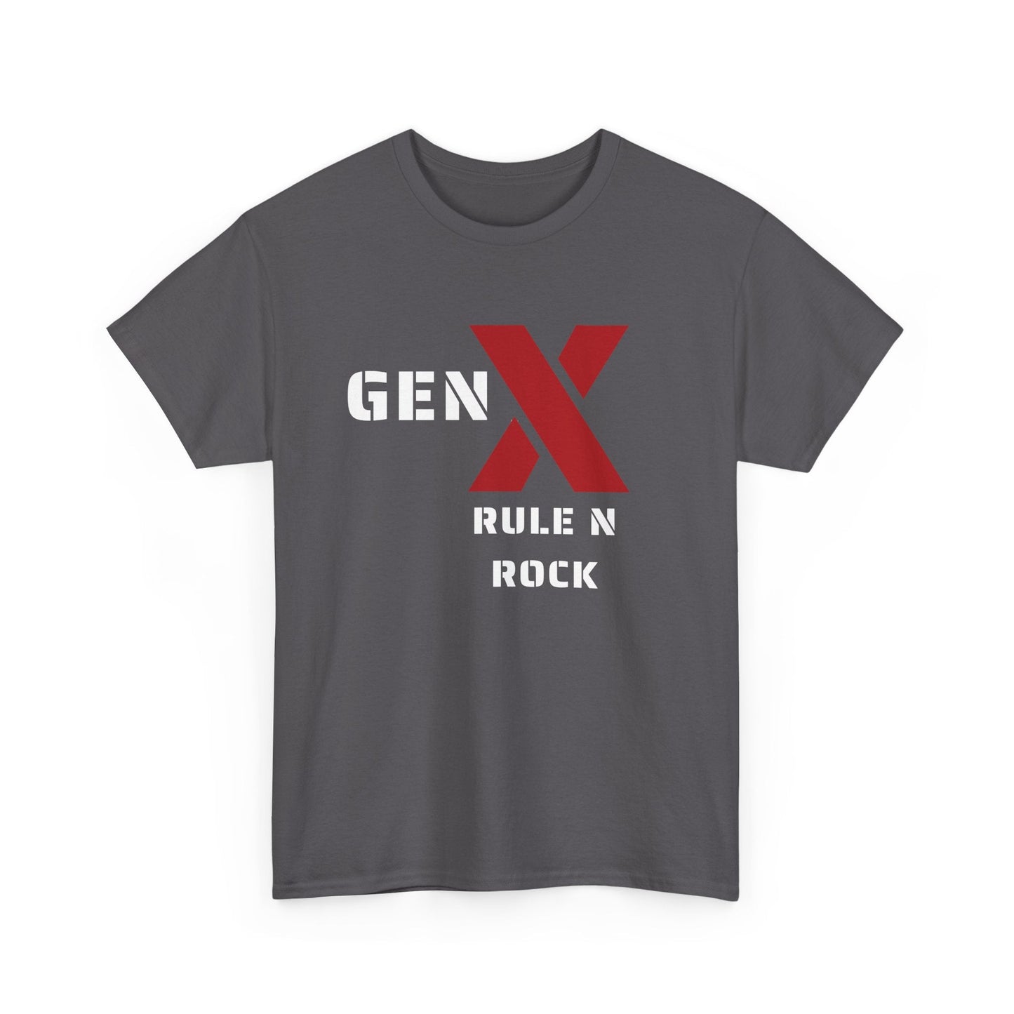 Gen X Rule N Rock Unisex Tee - Vintage Style Music T-Shirt, Casual Wear, Gift for Gen X, Music Lovers, Nostalgia Apparel 