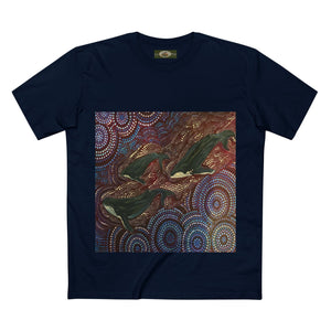 Whales at Long Reef Northern Beaches Sydney Australia Printed T-Shirt Printify